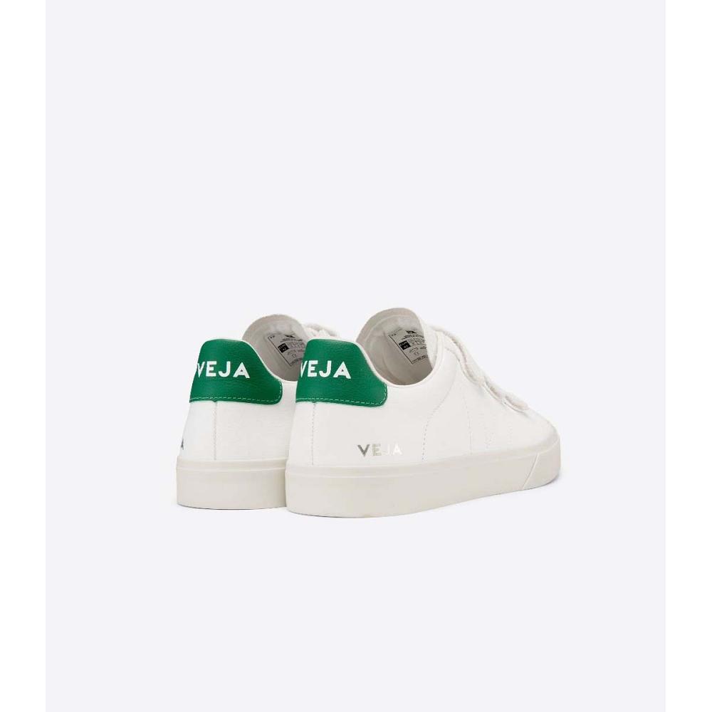 White/Green Men's Veja RECIFE CHROMEFREE Shoes | AU 199CTV